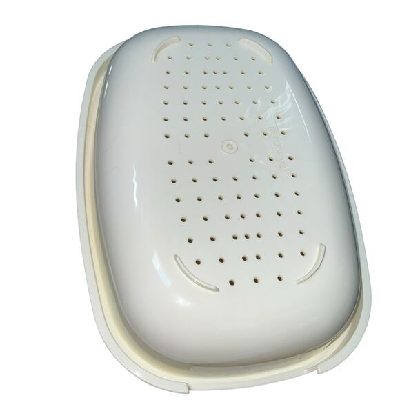 Tupperware Steamer Vegetable Rice Divider Harvest Gold 1273 1274 1275 Lot of 4 - Picture 9 of 12